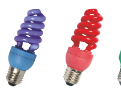 Fig. 4 - Ampoules de couleur.