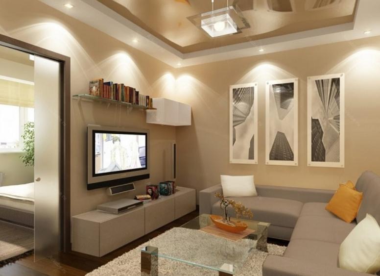 Design dell'illuminazione per un soggiorno in stile contemporaneo