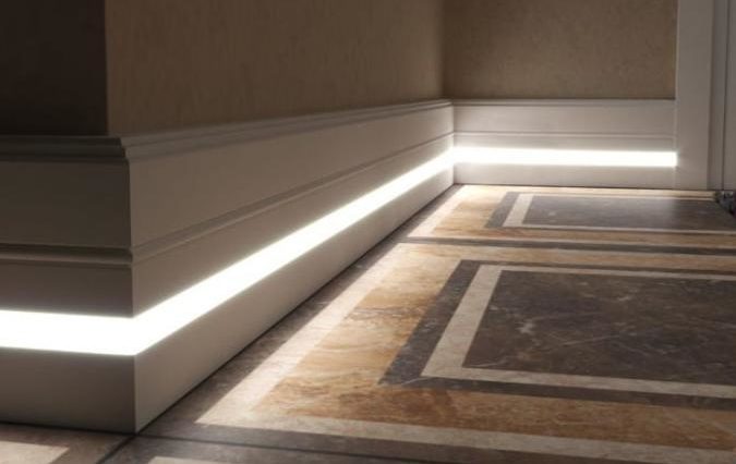 How to make your own hands floor lighting in the apartment