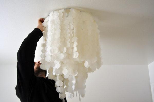 Beautiful homemade lamps from improvised materials